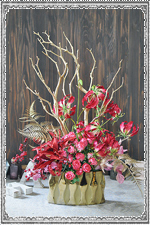 ゴールド　金　赤