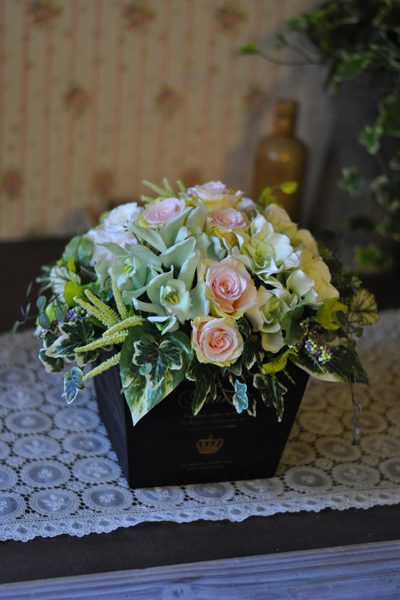 プリザーブドフラワー　大きい　グリーン