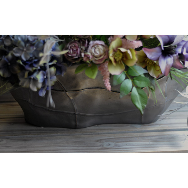 カゴ プリザーブドフラワーアレンジメント