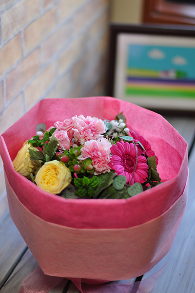 そのまま飾れる花束　プリザーブドフラワー　シャルム