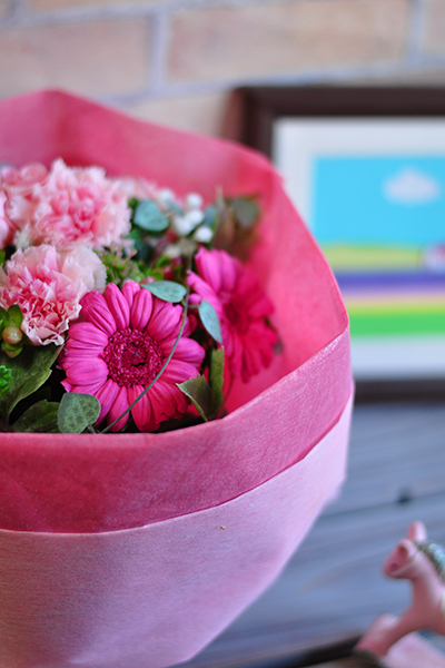 そのまま飾れる花束　プリザ　シャルム