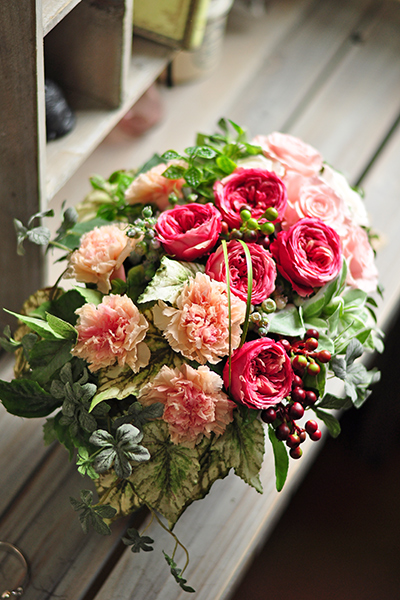 大きいサイズ プリザーブドフラワーアレンジメント ベルローズ