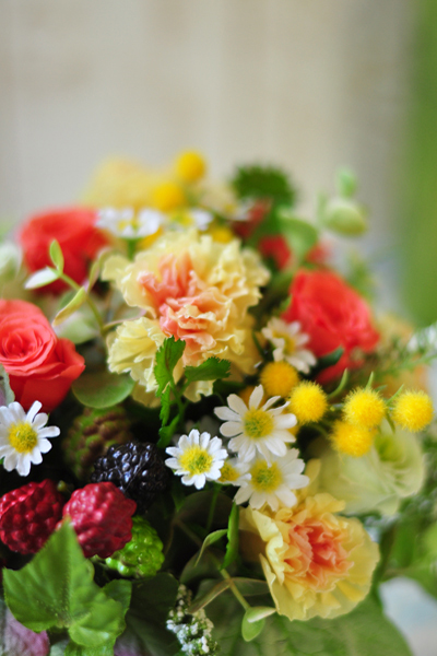 母の日　カーネーション　プリザーブドフラワーアレンジメント