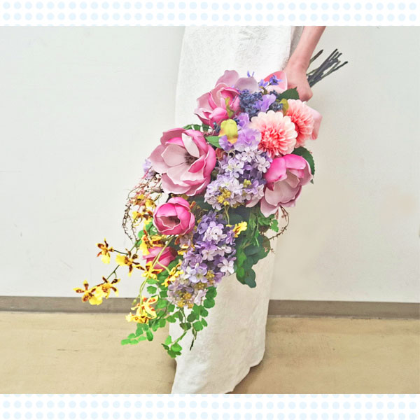 アーティフィシャルフラワーブーケ　大きい