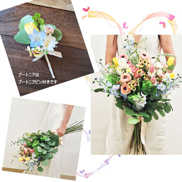 プリザーブドフラワー　大きい　モノトーン